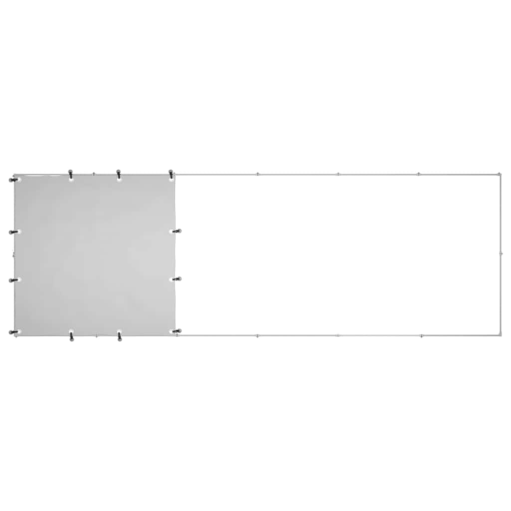 vidaXL Kojec dla psa, srebrny, 330x110x110 cm, stalowy