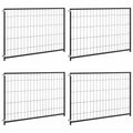 vidaXL Klatka dla zwierząt bez drzwi Czarny 300 x 100 x 70 cm Stal
