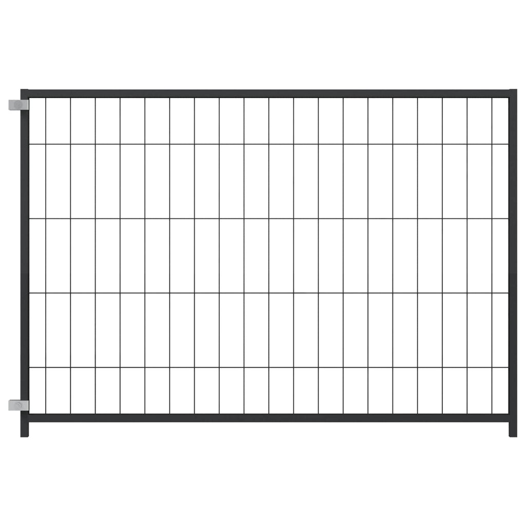 vidaXL Klatka dla zwierząt bez drzwi Czarny 300 x 100 x 70 cm Stal