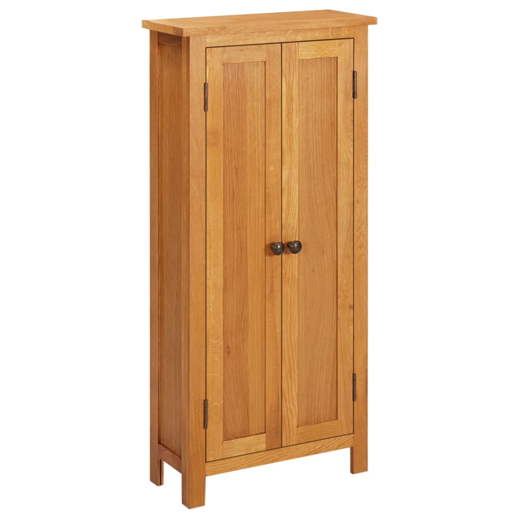 vidaXL Szafka, 50x22x110 cm, lite drewno dębowe