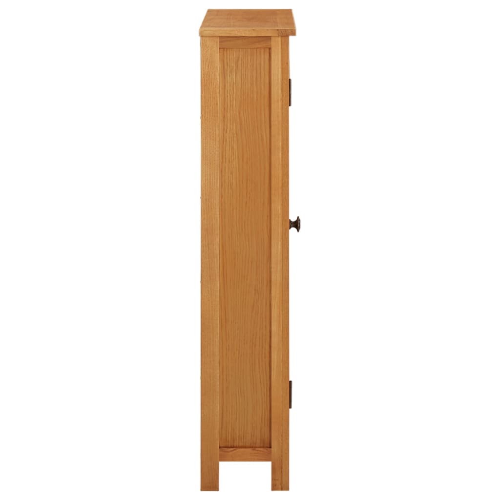 vidaXL Szafka, 50x22x110 cm, lite drewno dębowe