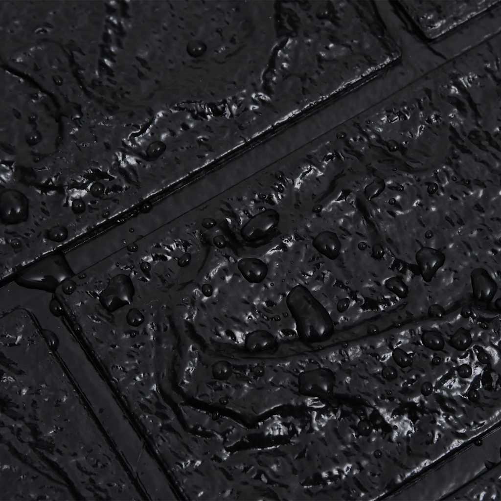 vidaXL Panele 3D z imitacją cegły, samoprzylepne, 40 szt., czarne