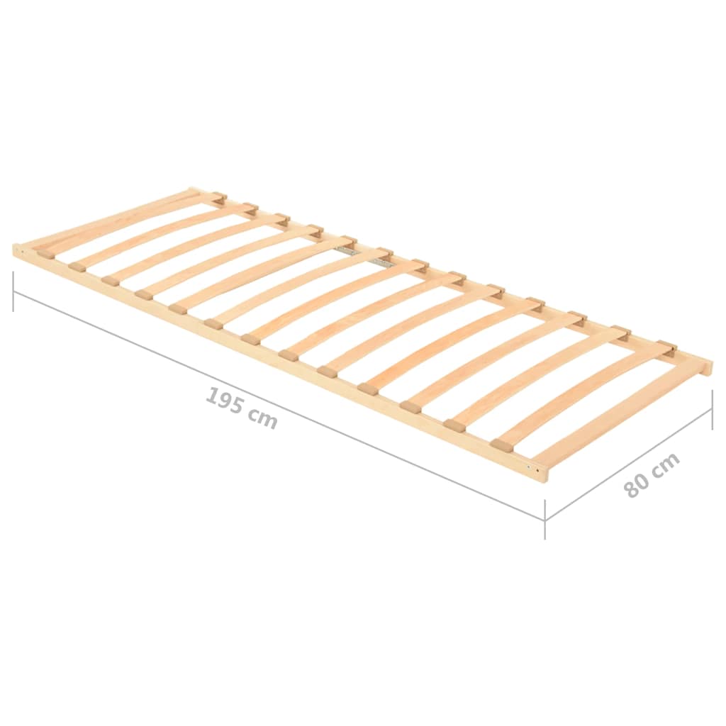 vidaXL Stelaż do łóżka z 13 listwami, 80x200 cm