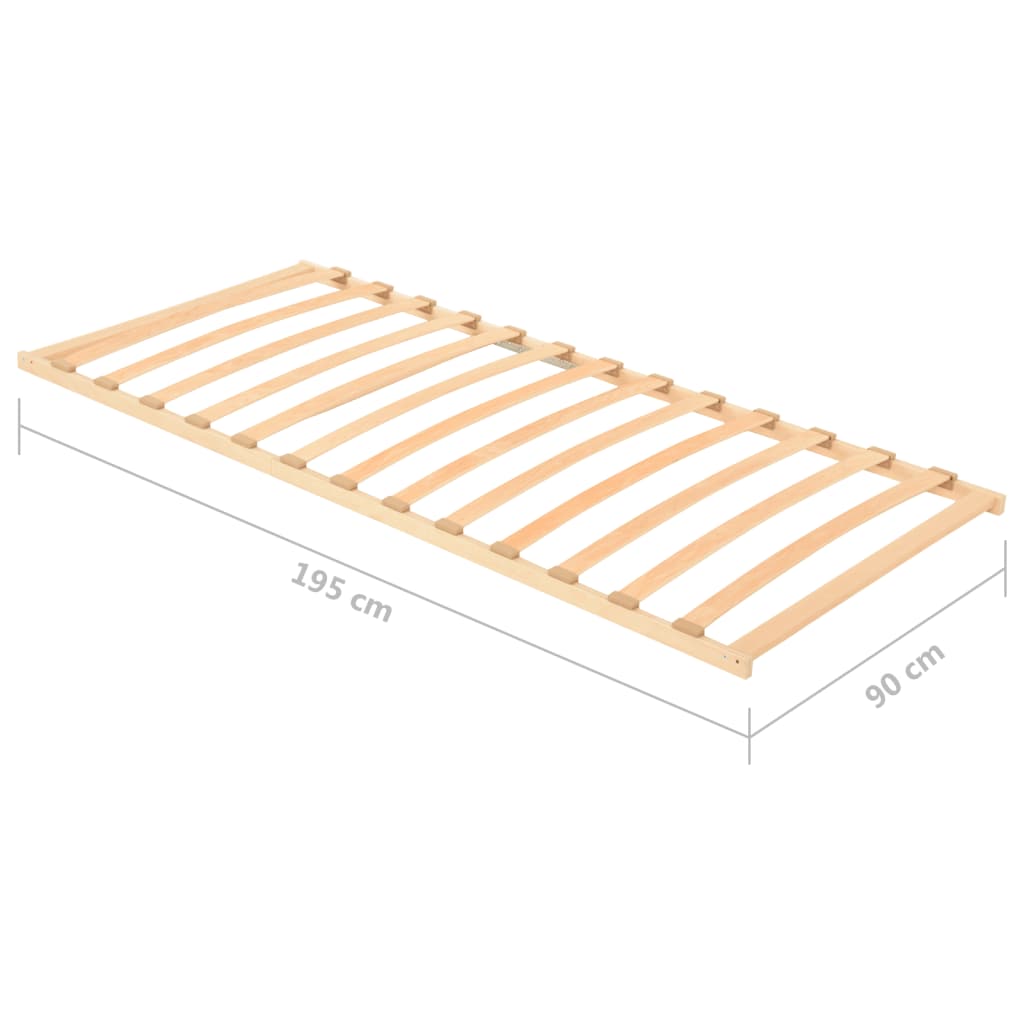 vidaXL Stelaż do łóżka z 13 listwami, 90x200 cm