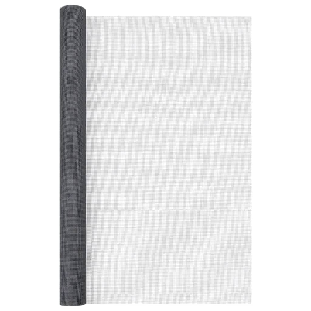 vidaXL Siatka z włókna szklanego, 112 x 2000 cm, szara