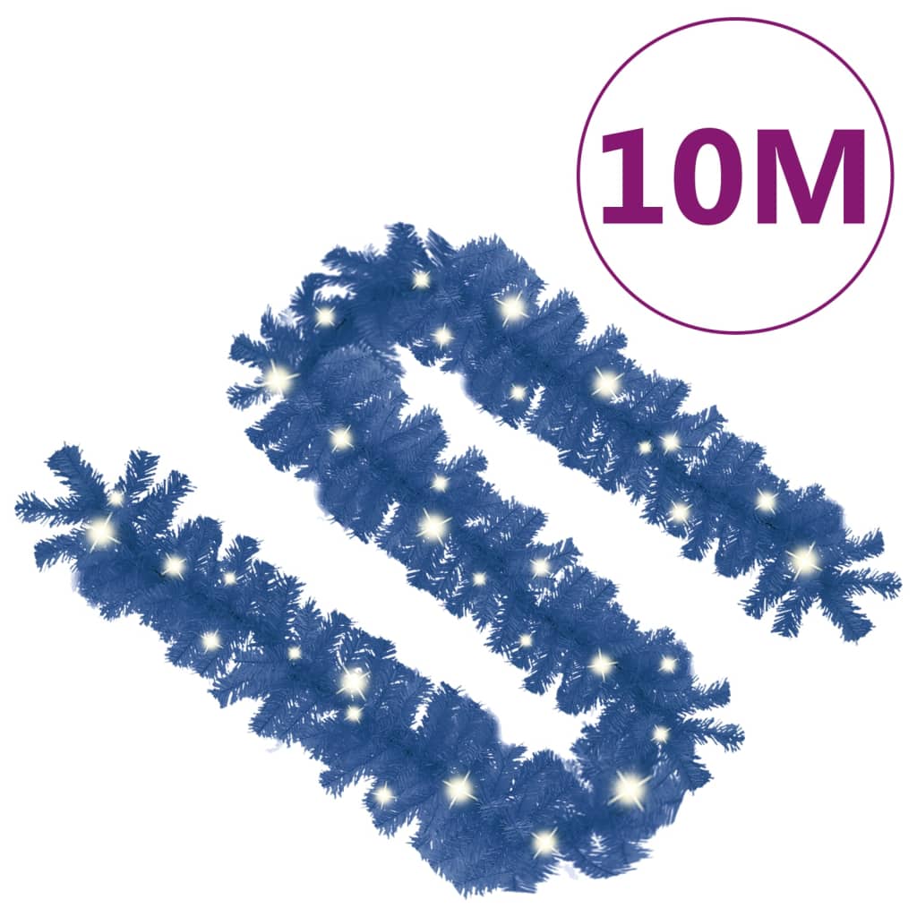 vidaXL Girlanda świąteczna z lampkami LED, 10 m, niebieska