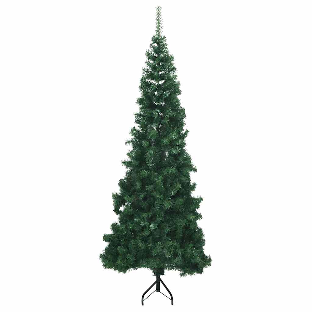 vidaXL Sztuczna choinka narożna, zielona, 180 cm, PVC