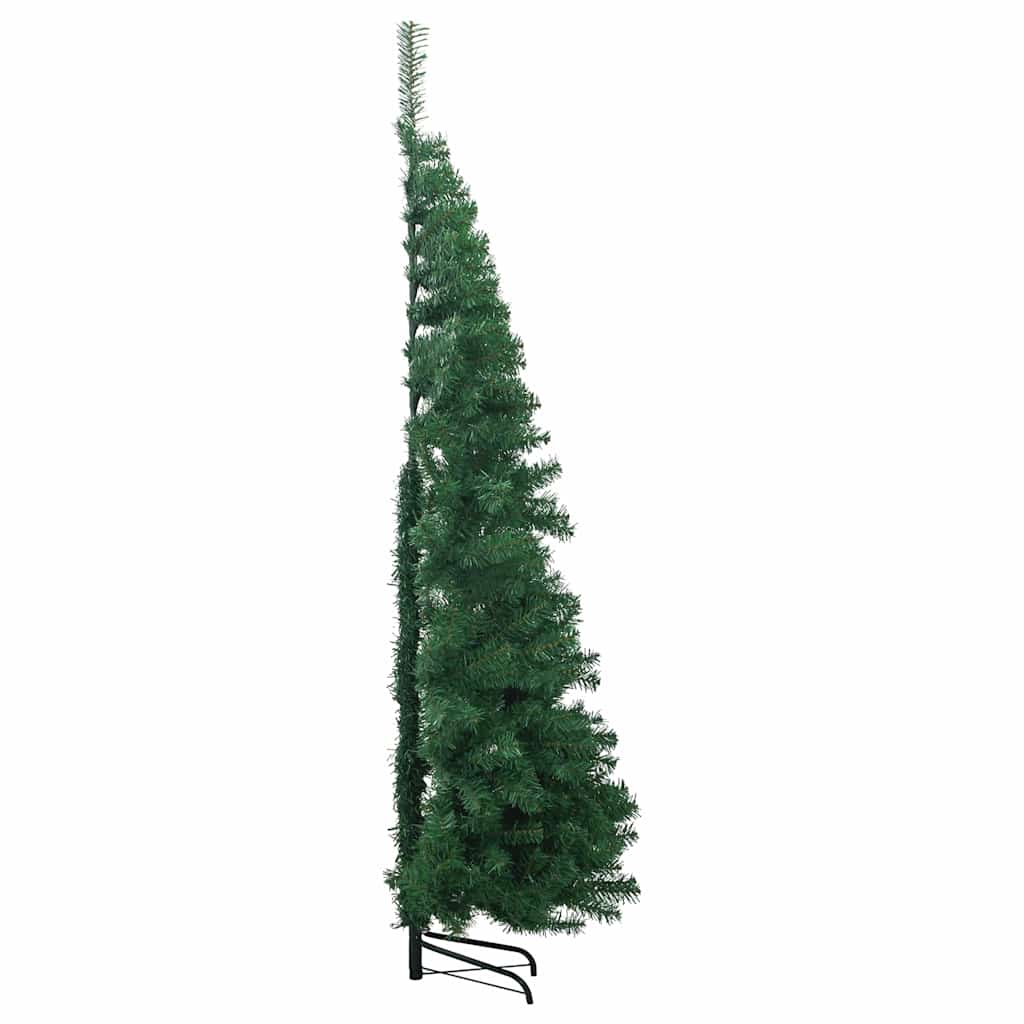 vidaXL Sztuczna choinka narożna, zielona, 180 cm, PVC