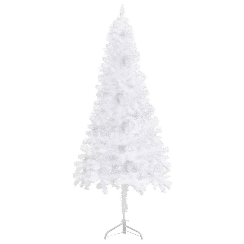 vidaXL Sztuczne choinki PVC, Steel White