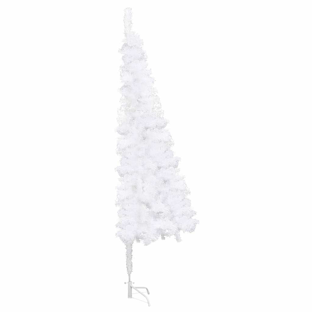 vidaXL Sztuczne choinki PVC, Steel White