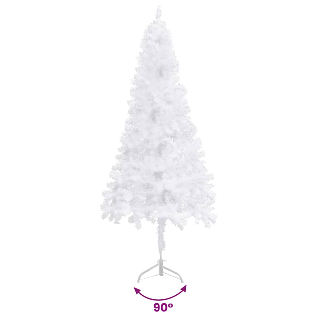 vidaXL Sztuczne choinki PVC, Steel White