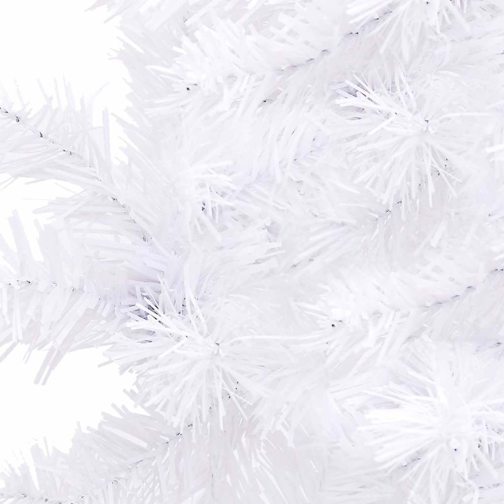 vidaXL Sztuczne choinki PVC, Steel White