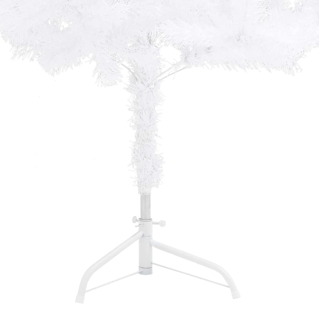 vidaXL Sztuczne choinki PVC, Steel White