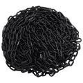vidaXL Łańcuch ostrzegawczy, czarny, 100 m, Ø8 mm, plastikowy