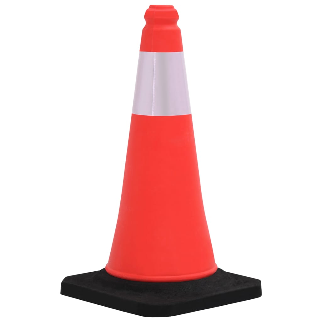 vidaXL Odblaskowe pachołki drogowe, 10 szt., ciężkie podstawy, 50 cm