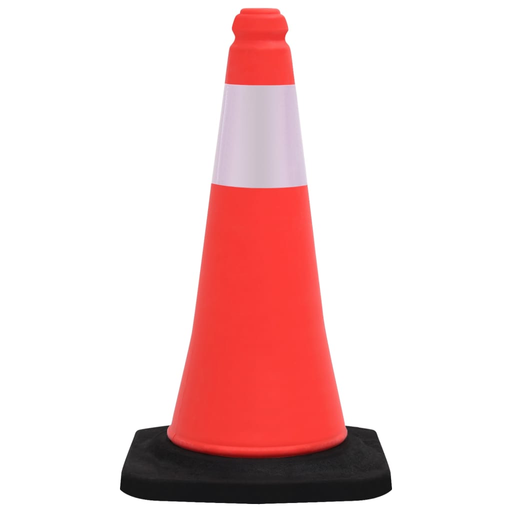 vidaXL Odblaskowe pachołki drogowe, 10 szt., ciężkie podstawy, 50 cm