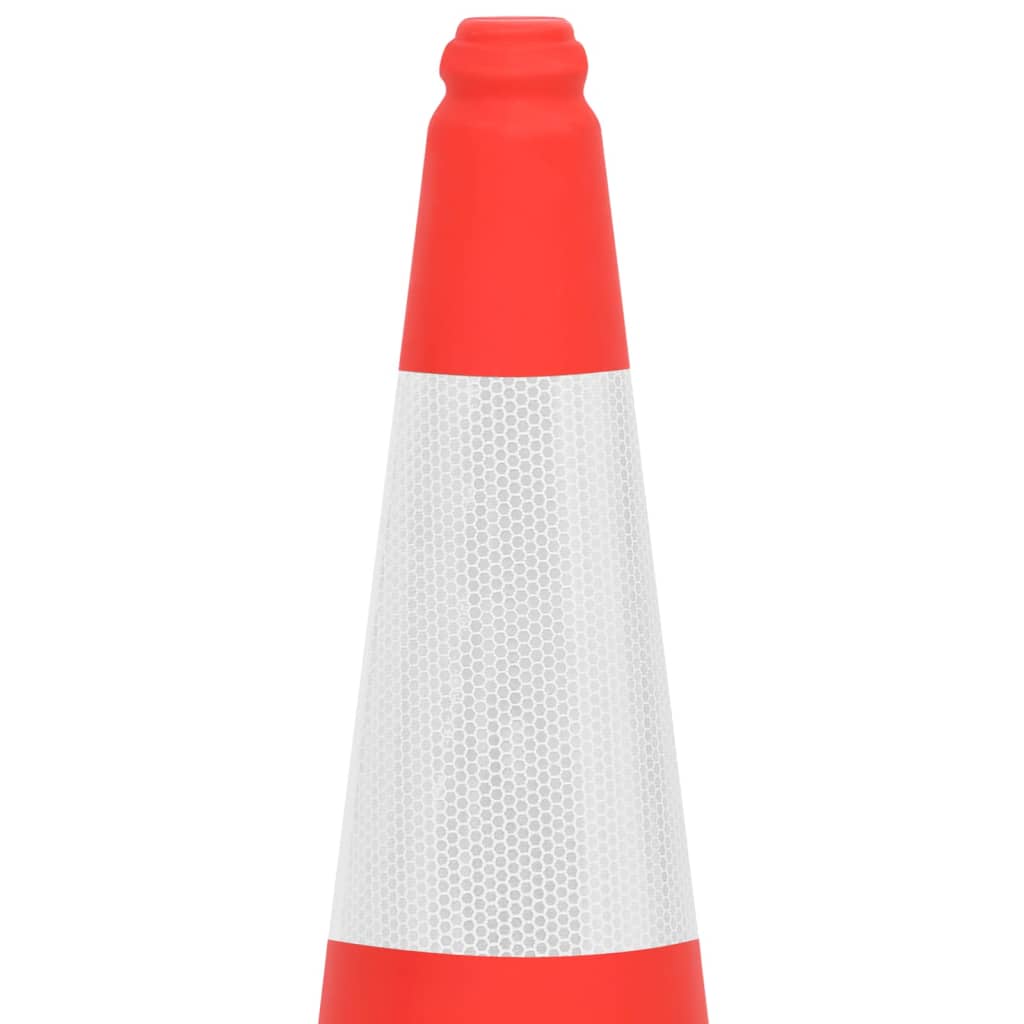vidaXL Odblaskowe pachołki drogowe, 4 szt., ciężkie podstawy, 75 cm
