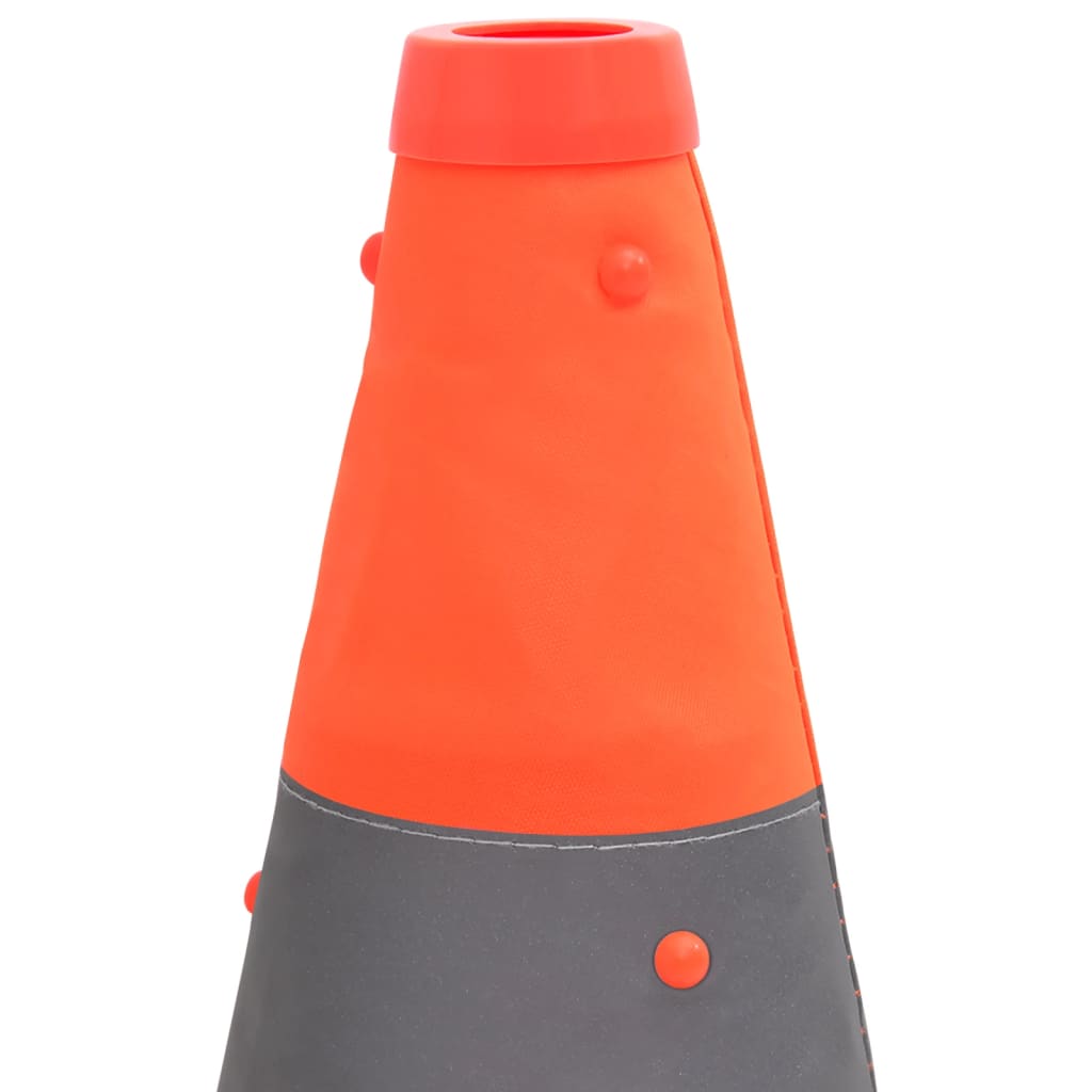 vidaXL Rozkładane pachołki drogowe, 10 szt., 42 cm