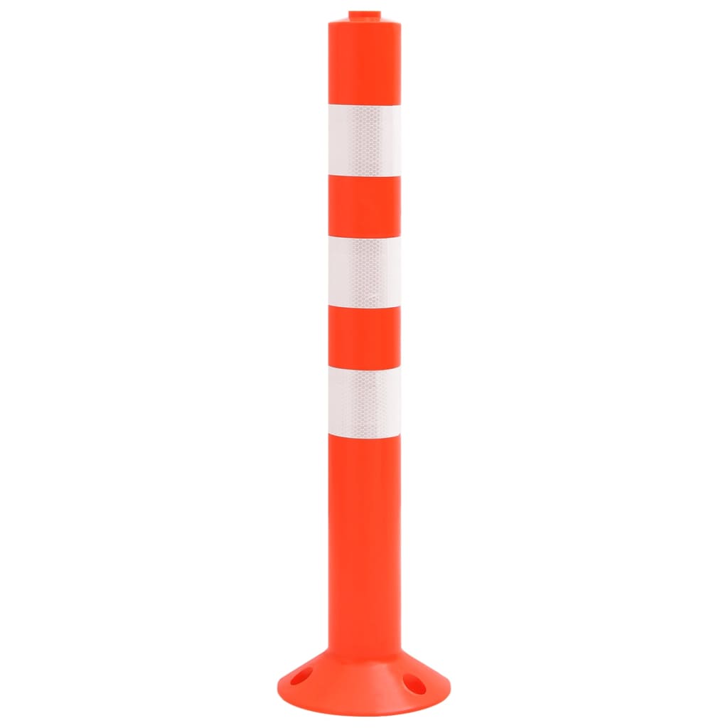 vidaXL Słupki drogowe, 10 szt., z łańcuchem, 75 cm, PE