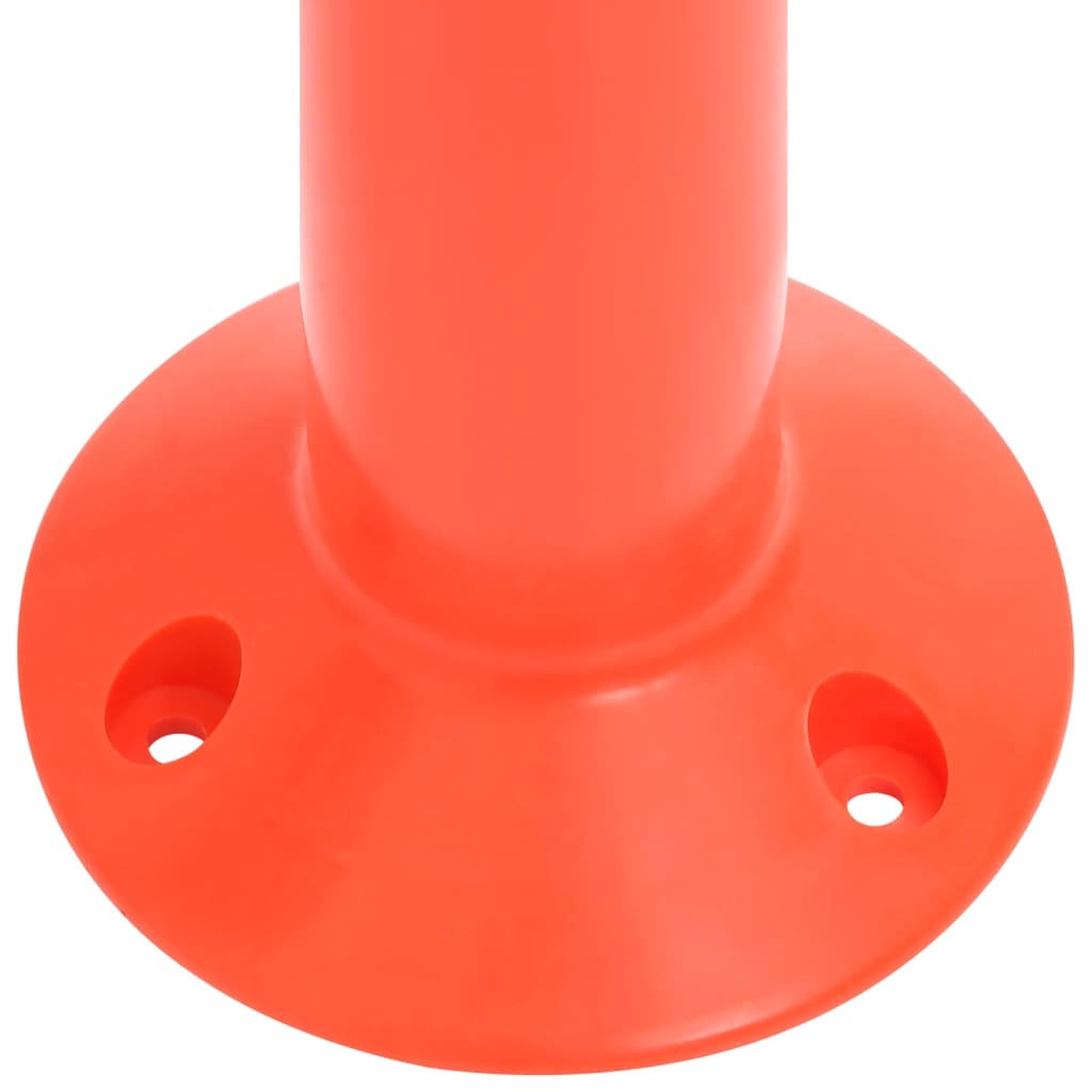 vidaXL Słupki drogowe, 10 szt., z łańcuchem, 75 cm, PE