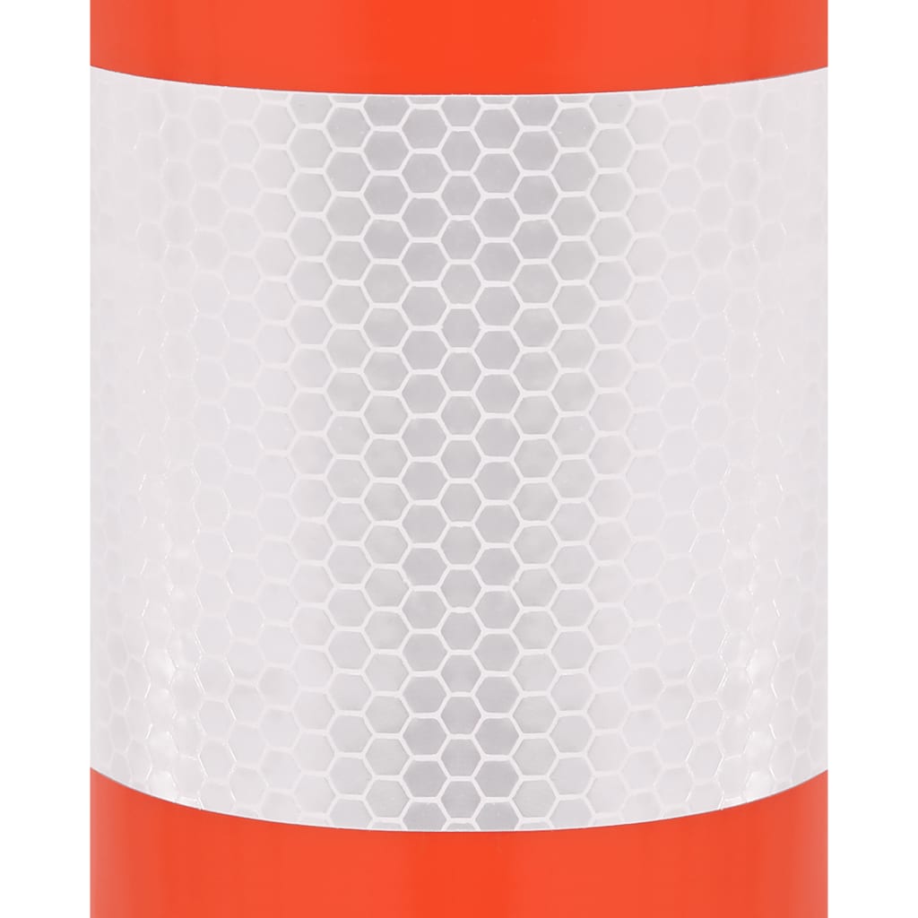 vidaXL Słupki drogowe, 10 szt., z łańcuchem, 75 cm, PE