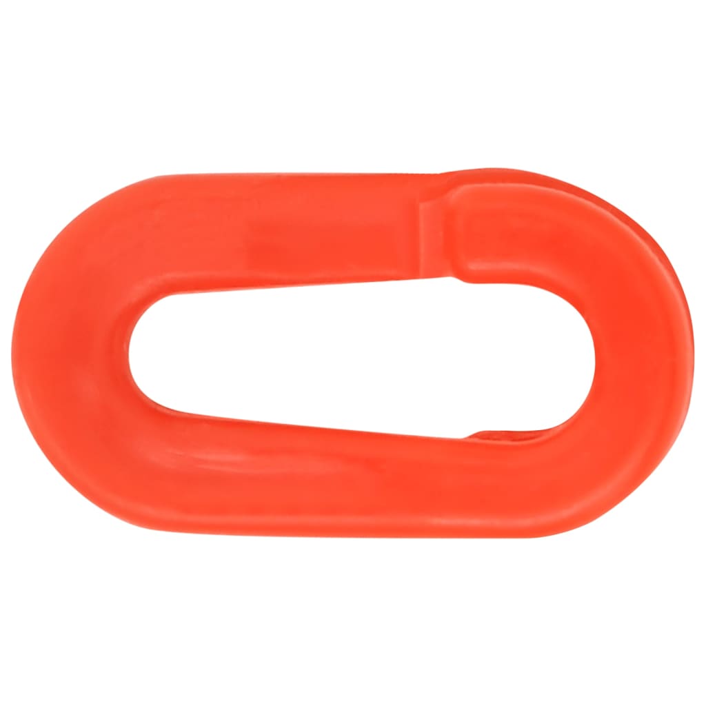 vidaXL Słupki drogowe, 10 szt., z łańcuchem, 75 cm, PE