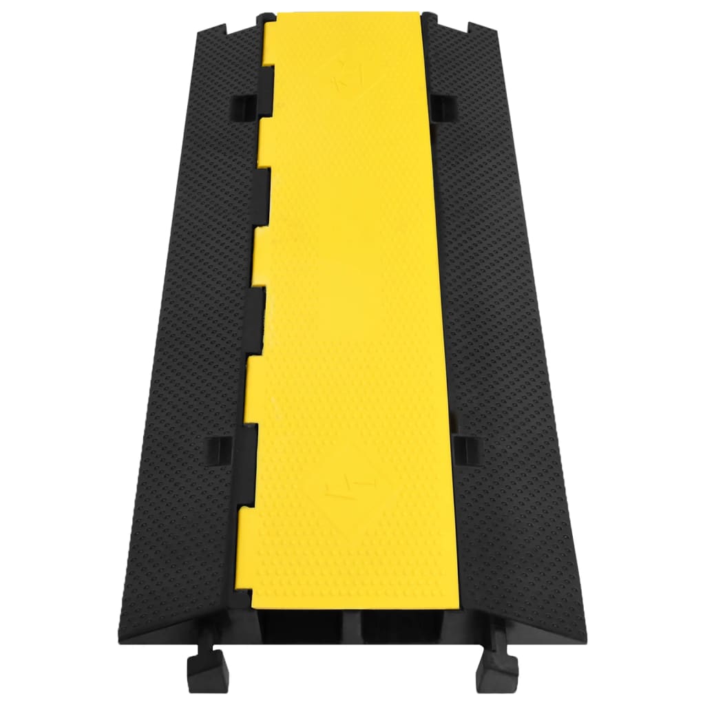 vidaXL Najazd kablowy, 2-kanałowy, 100 cm, gumowy