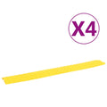 vidaXL Najazdy kablowe, 4 szt., 98,5 cm, żółte