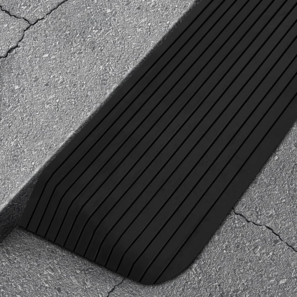 vidaXL Rampy progowe, 2 szt., 110x41x5 cm, gumowe