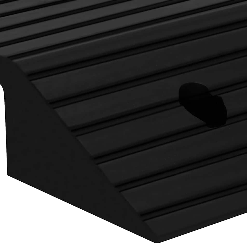 vidaXL Progowe mostki przejazdowe, 2 szt., 80x40x8 cm, gumowe