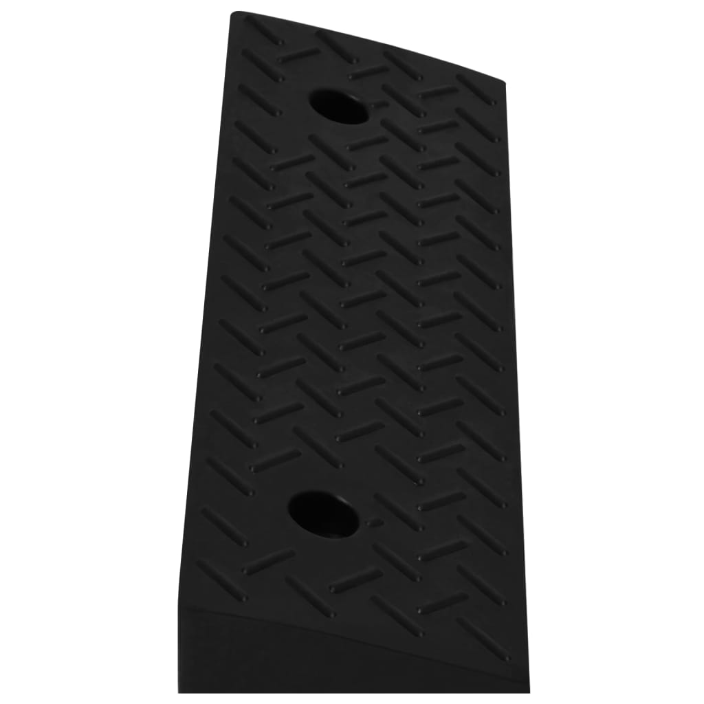 vidaXL Najazdy krawężnikowe, 2 szt., 50 x 17,5 x 5 cm, gumowe