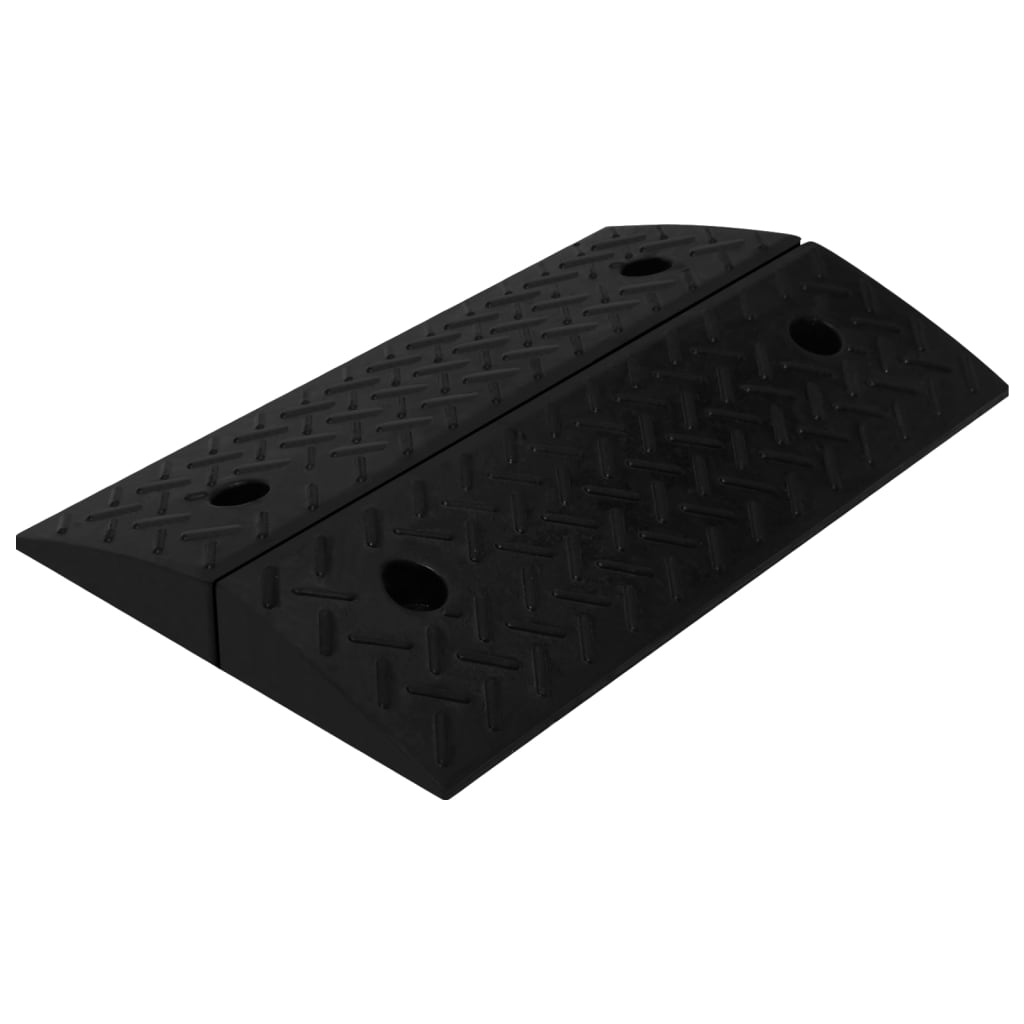 vidaXL Najazdy krawężnikowe, 2 szt., 50 x 17,5 x 5 cm, gumowe