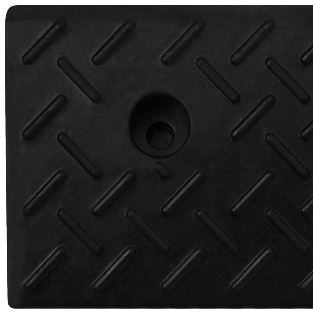 vidaXL Najazdy krawężnikowe, 2 szt., 50 x 17,5 x 5 cm, gumowe