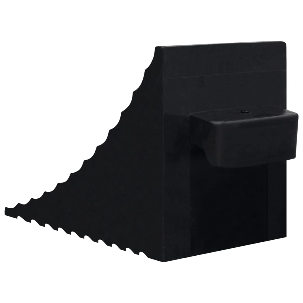 vidaXL Kliny pod koła samochodu, 2 szt., 29x16x19 cm, gumowe
