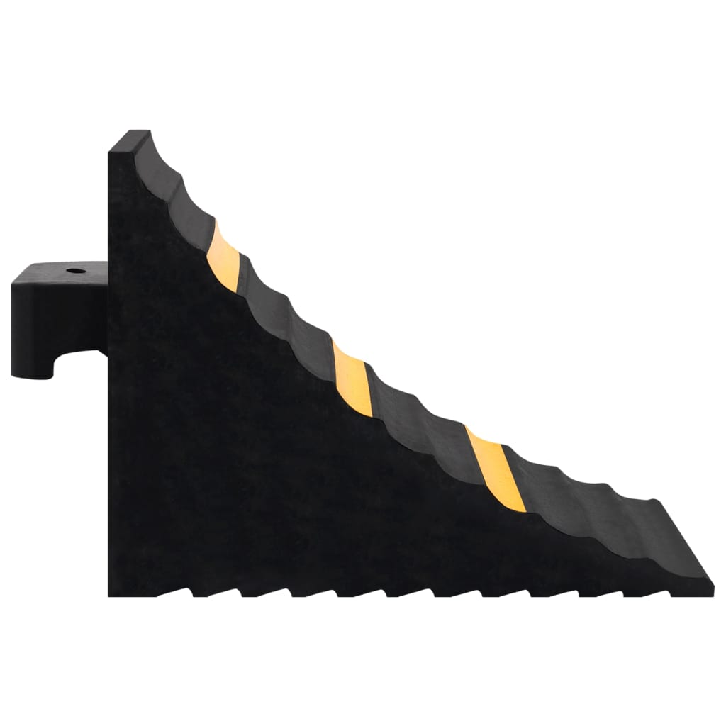 vidaXL Kliny pod koła samochodu, 2 szt., 29x16x19 cm, gumowe