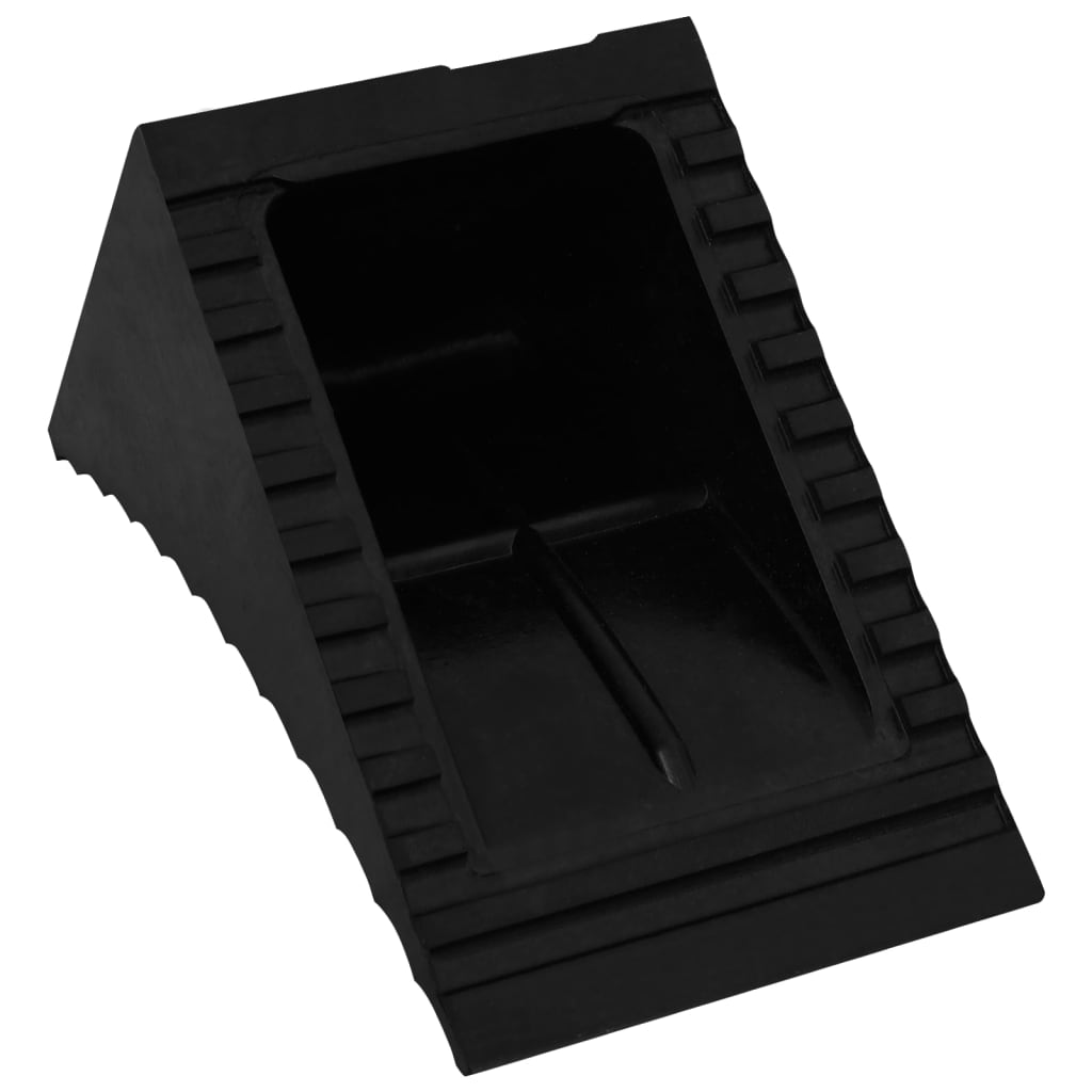 vidaXL Kliny pod koła samochodu, 2 szt., 29x16x19 cm, gumowe