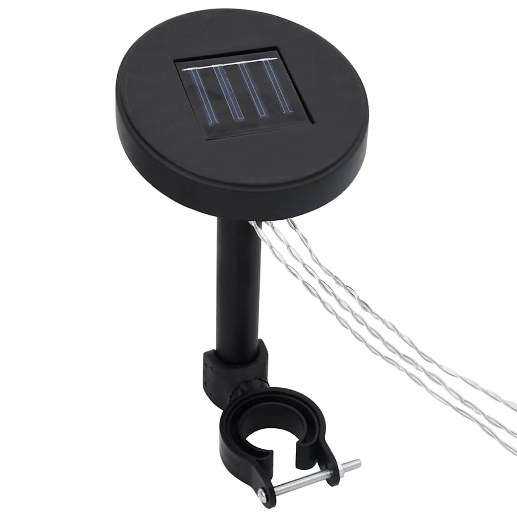 vidaXL Altana z podwójnym dachem i sznurem lampek LED, 3x4 m, biała