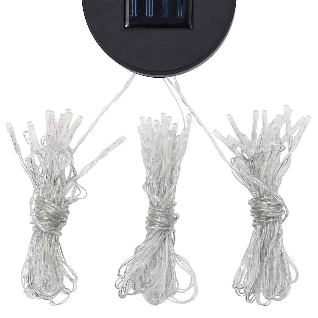 vidaXL Altana z podwójnym dachem i sznurem lampek LED, 3x4 m, biała