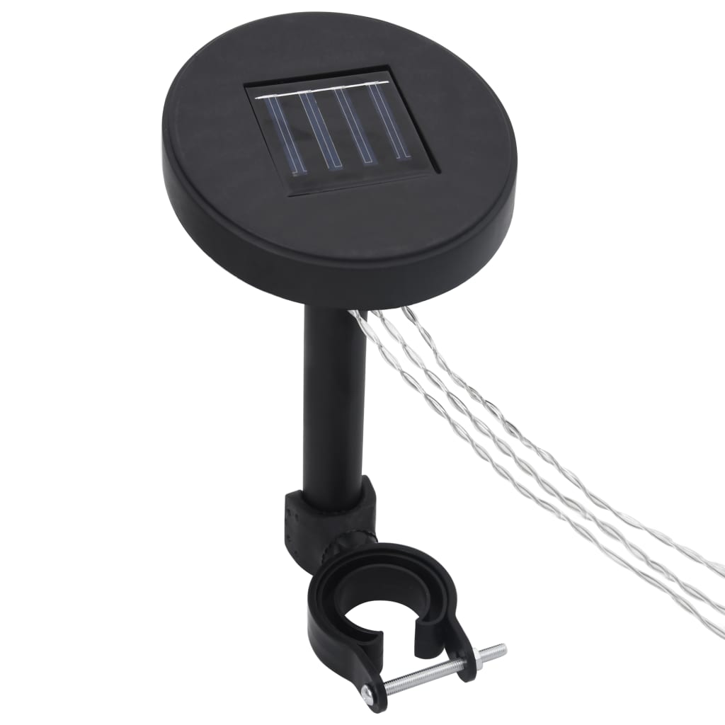vidaXL Altana z podwójnym dachem i sznurem lampek LED 3x3x2,7 m, taupe