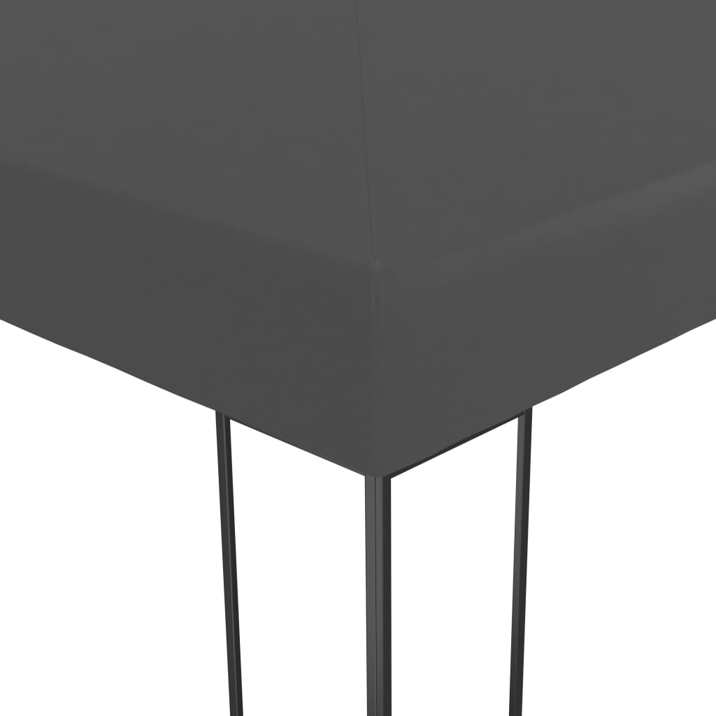 vidaXL Altana ze sznurem lampek LED, 3x3 m, antracytowa