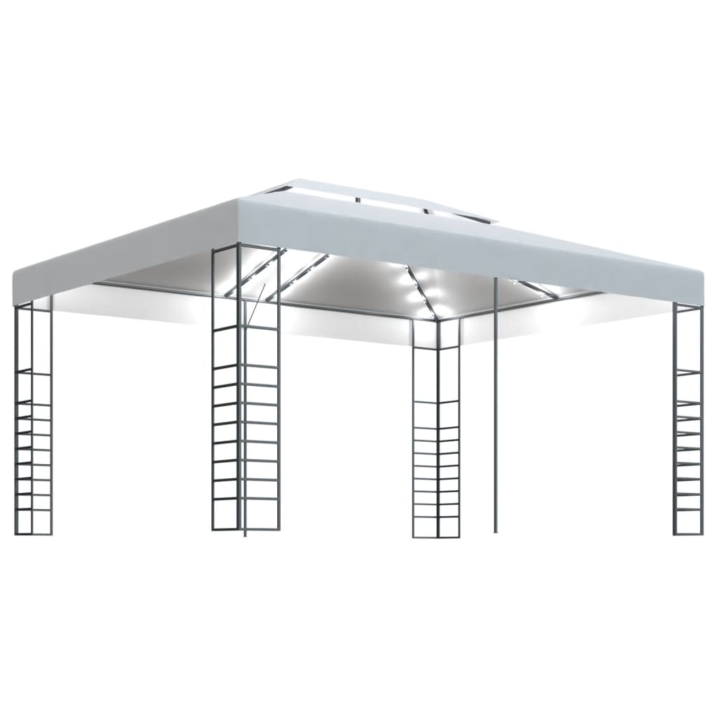vidaXL Altana ze sznurem lampek LED, 4x3x2,7 m, biała