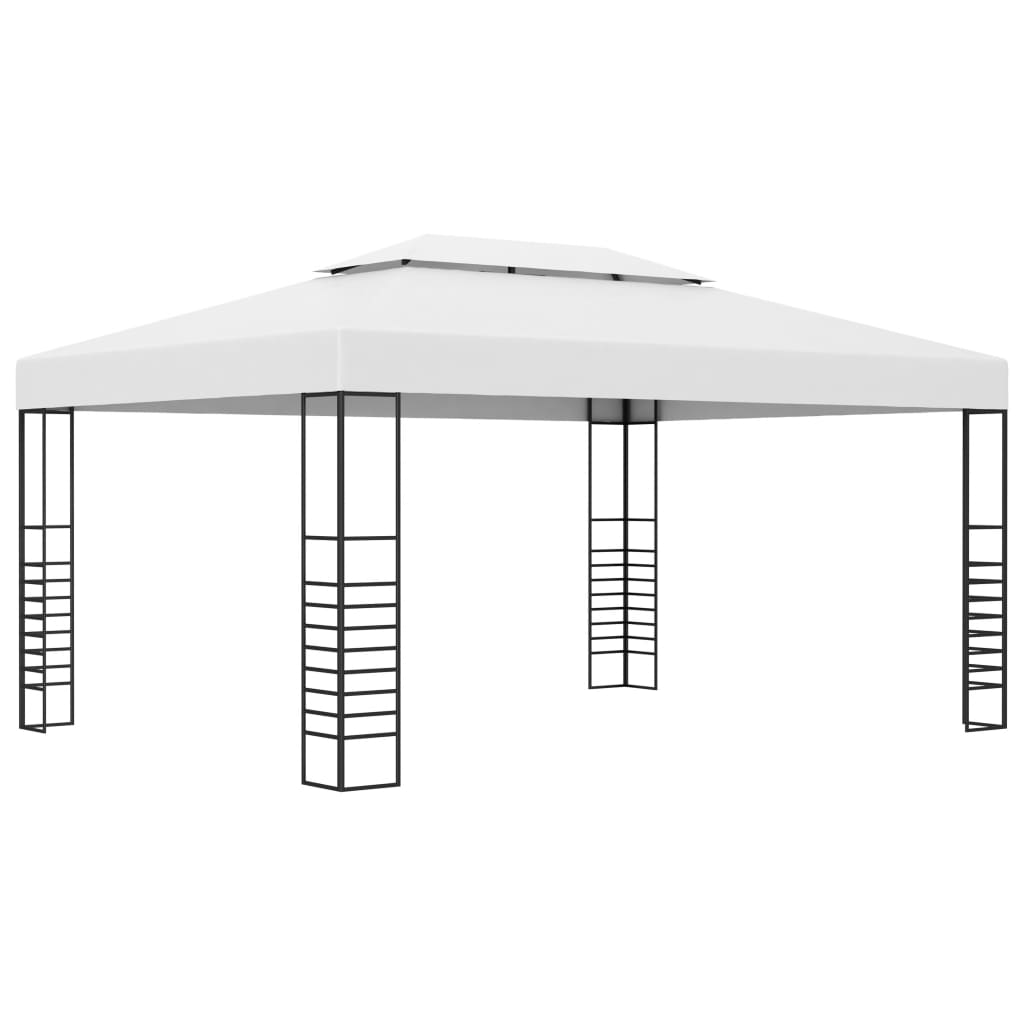 vidaXL Altana ze sznurem lampek LED, 4x3x2,7 m, biała