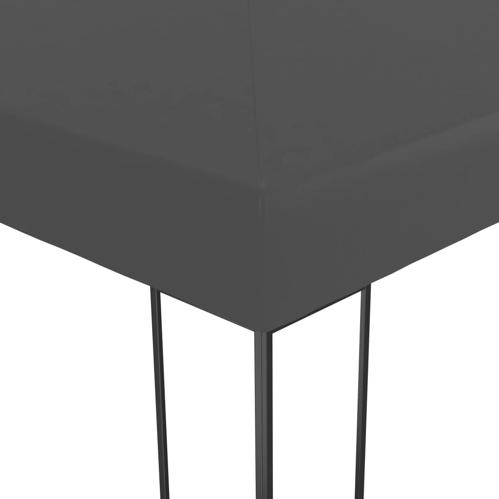 vidaXL Altana ze sznurem lampek LED, 3x4 m, antracytowa