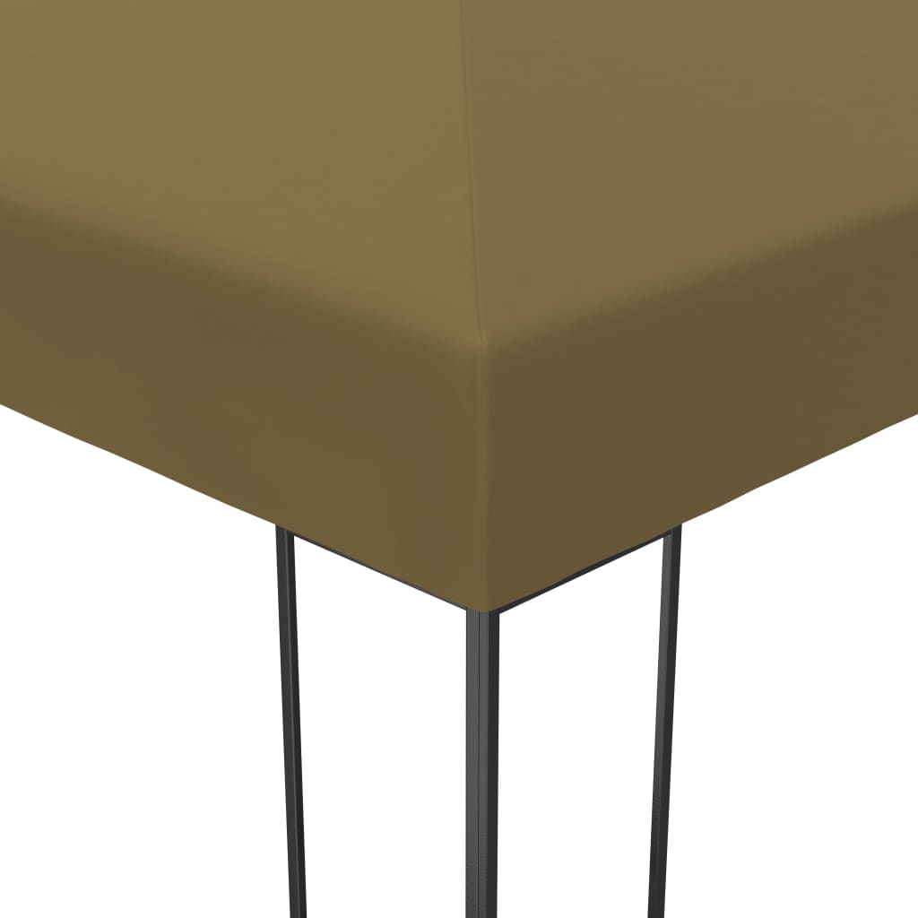 vidaXL Altana ze sznurem lampek LED, 3x4 m, kolor taupe
