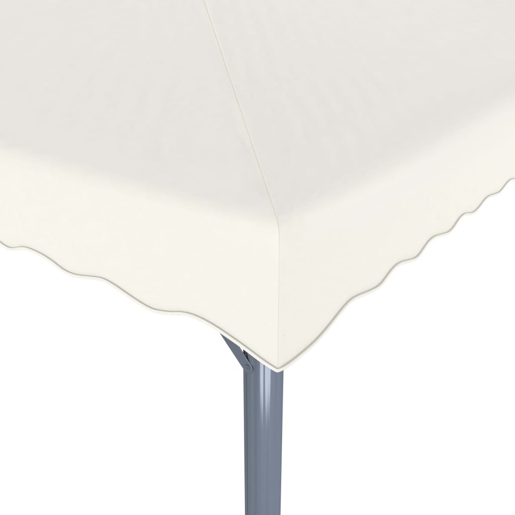 vidaXL Altana ze sznurem lampek LED, 400x300 cm, kremowa, aluminium