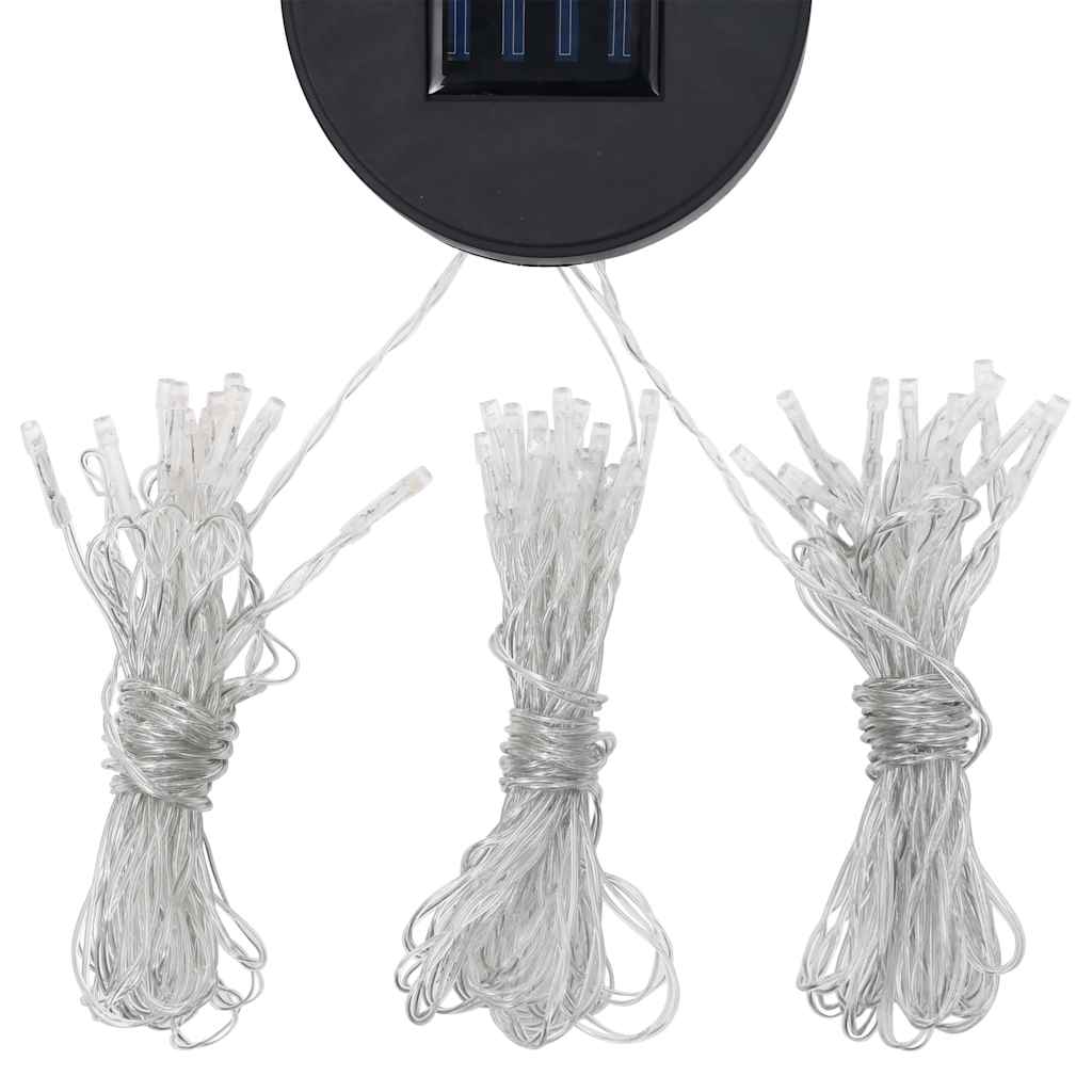 vidaXL Altana z zasłonami i sznurem lampek LED, 4x3 m, kremowa