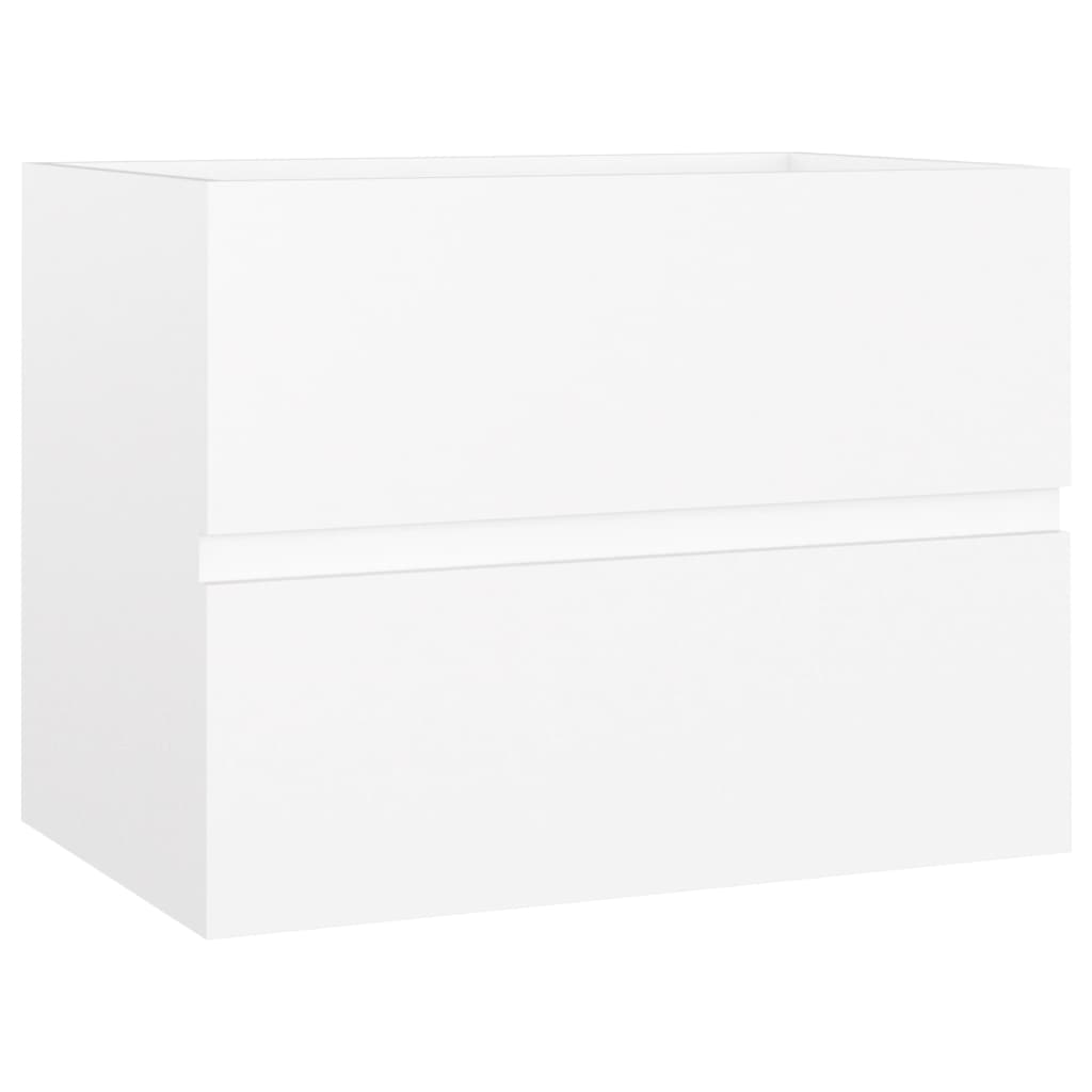 vidaXL Zestaw mebli łazienkowych, biały, materiał drewnopochodny
