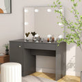 vidaXL Toaletka z oświetleniem LED, 110x55x145 cm, MDF, szara