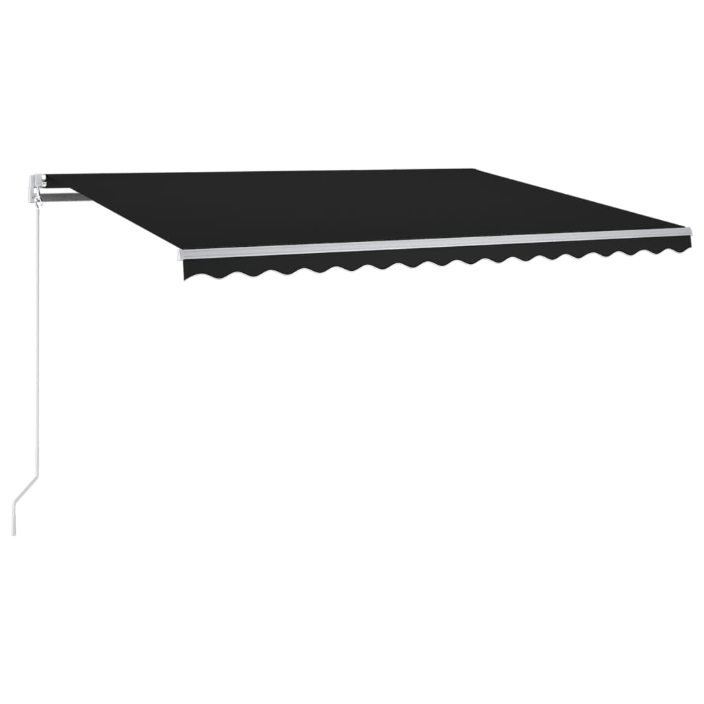 vidaXL Automatycznie zwijana markiza, LED i czujnik wiatru, 300x250 cm