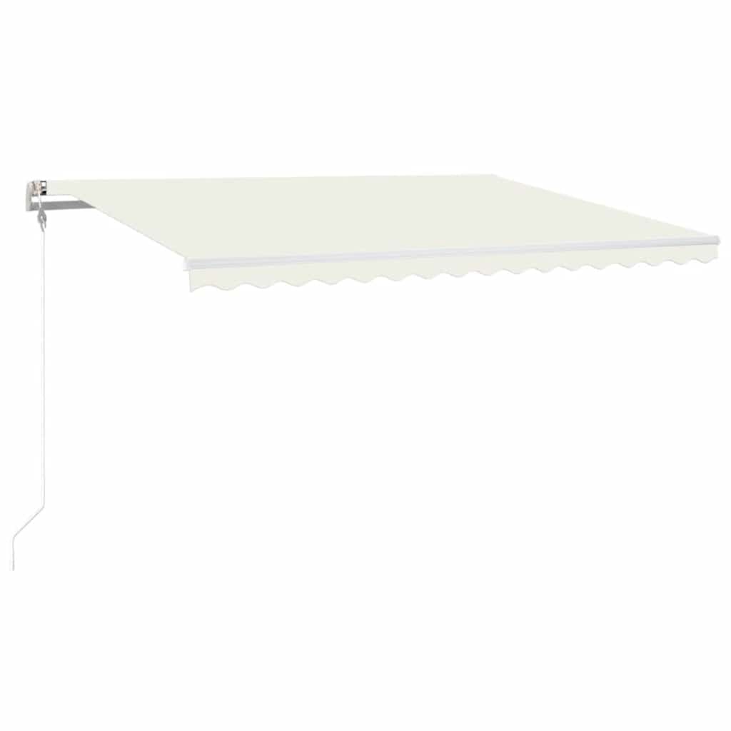 vidaXL Automatycznie zwijana markiza, LED i czujnik wiatru, 400x300 cm